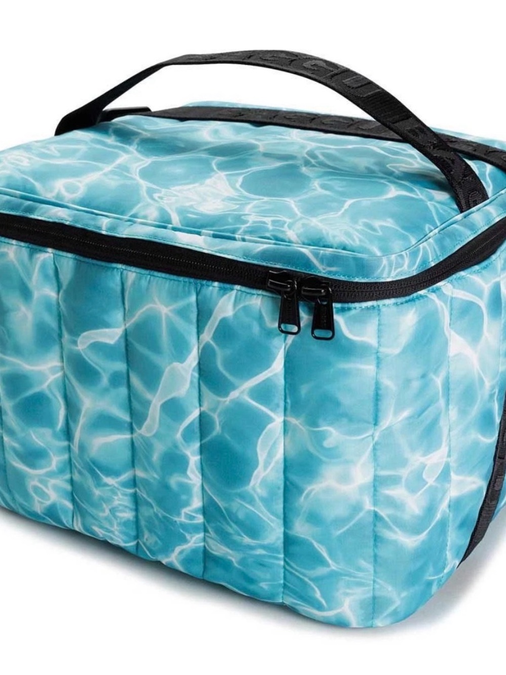 BAGGU Aqua Pool-Pattern Insulated cooler Tote